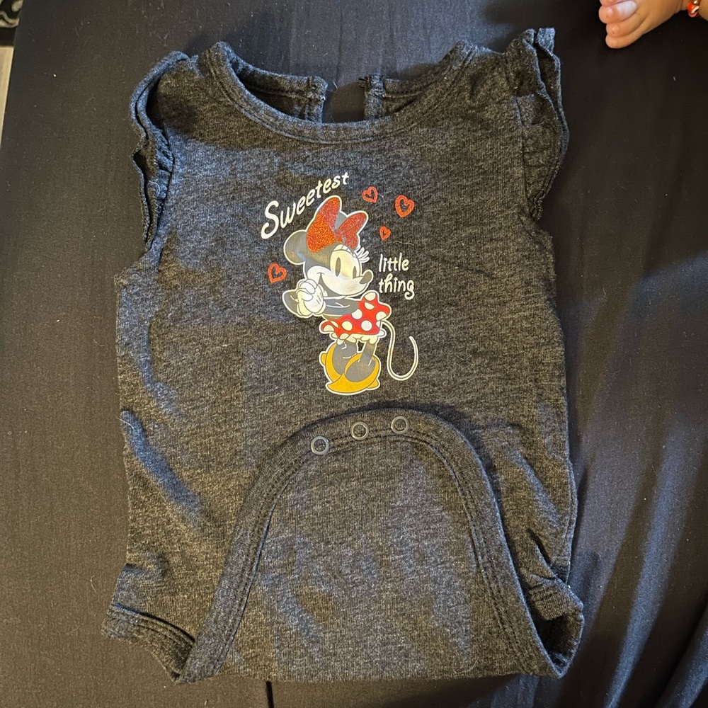 Disney Baby Cute Skirt with suspenders and a tank top with mini mouse size 3-6m